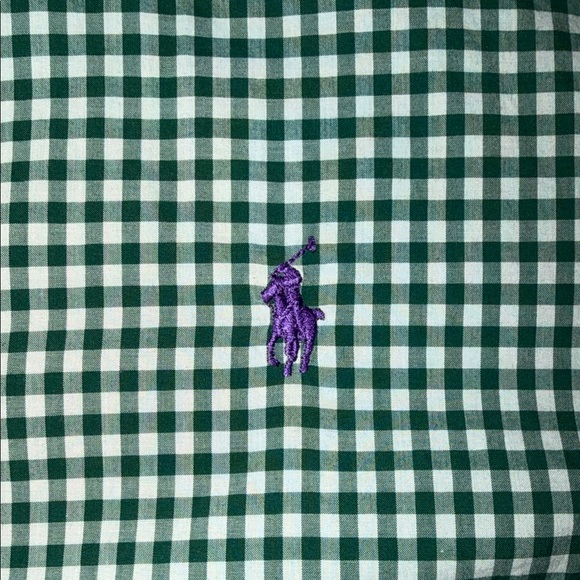 Ralph Lauren Men’s Polo Green Checkered Men's Shirt Size XXL - Picture 2 of 8